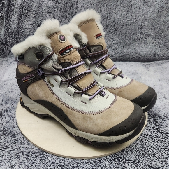 Merrell Shoes - Merrell Polartec Continuum Thermo Arc 6 WP Brindle boots Women's Size 8.5